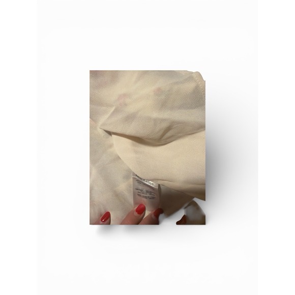 Reformation Sz 6 Pink Floral White Alaina Ruffle Mini‎ Dress Open Back Wedding - Picture 7 of 11